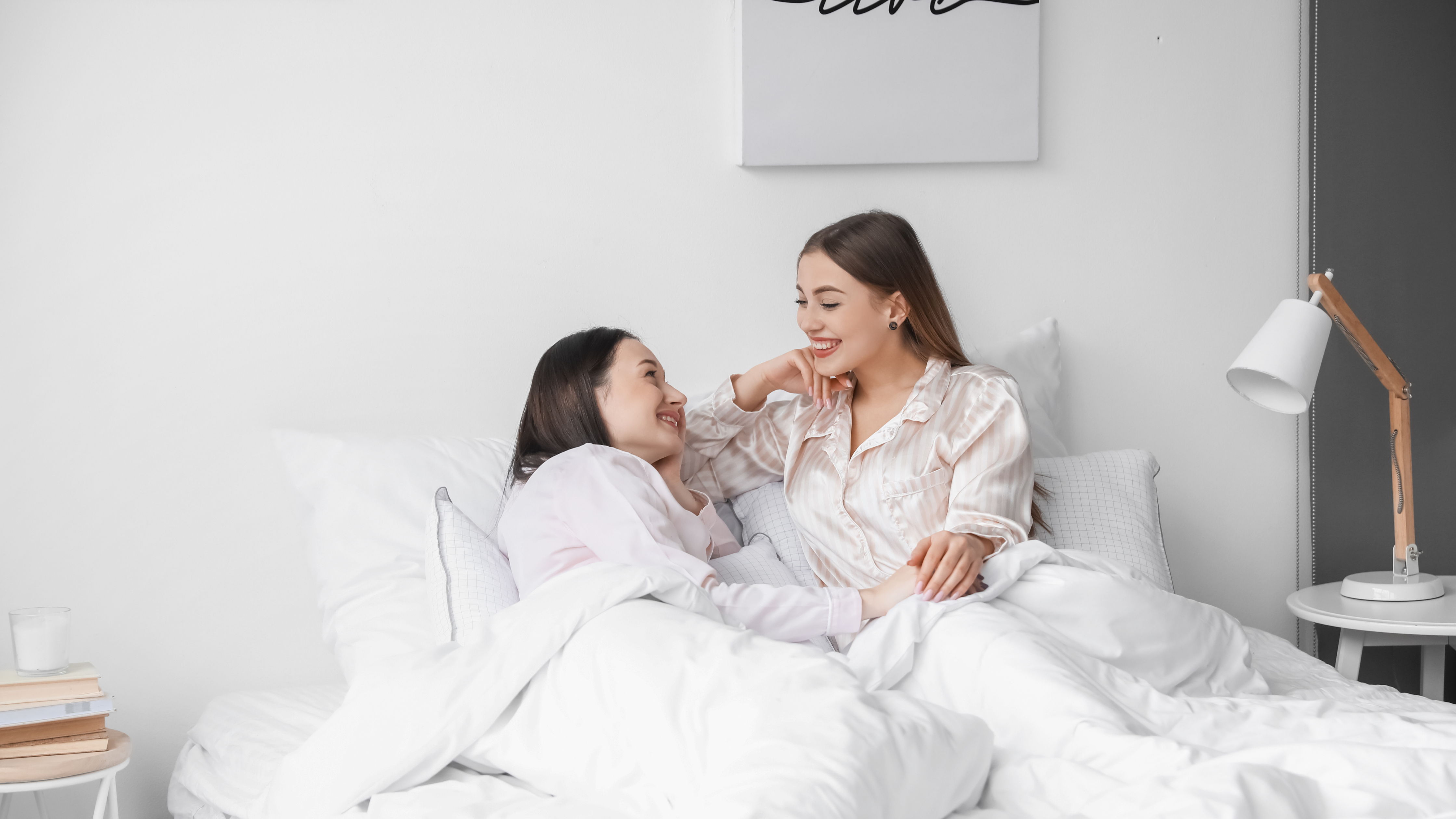 lesbian partners in bed